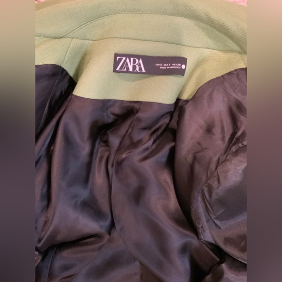 Zara Three Quarter Length Wool Coat - Picture 4 of 5